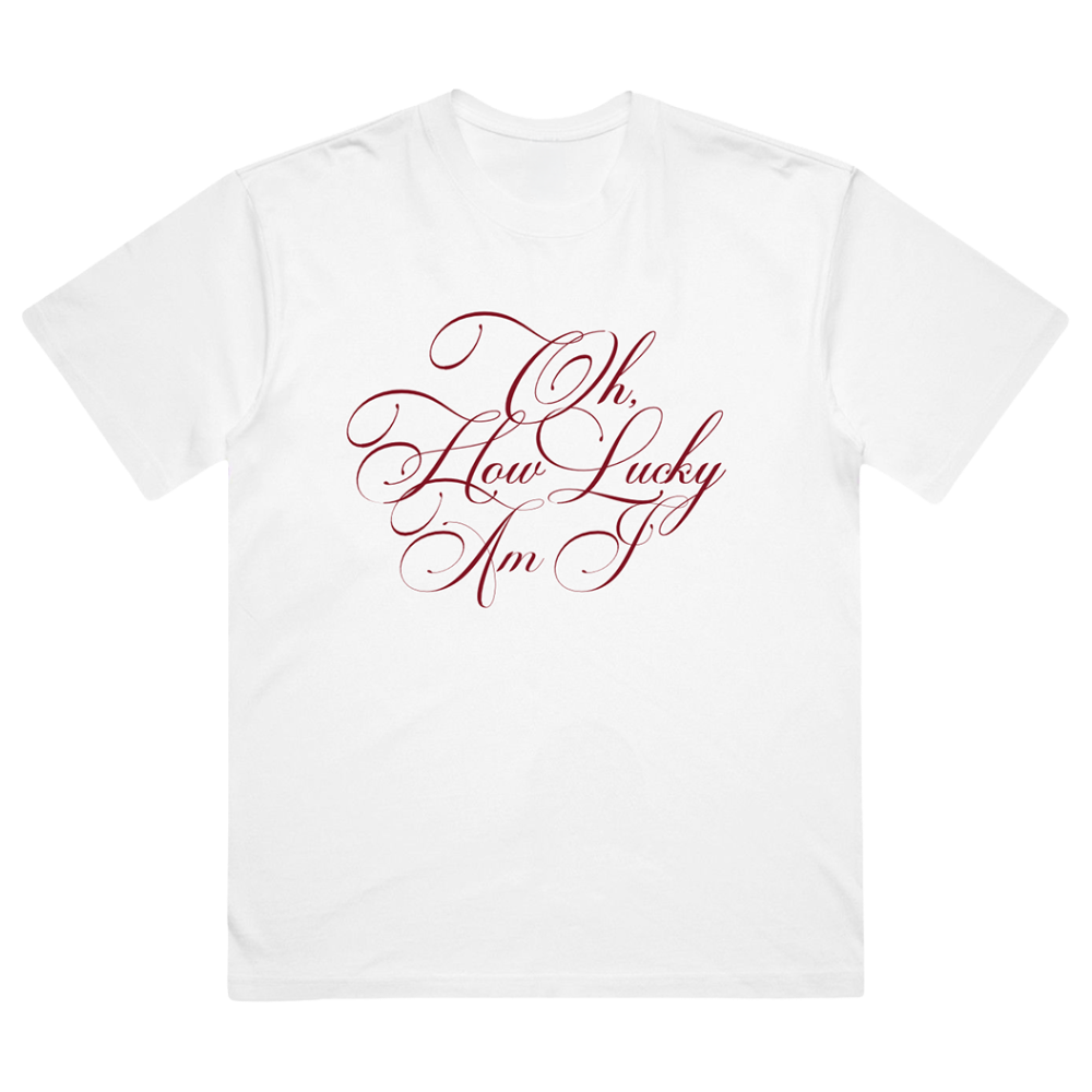 Lucky White Tee Front
